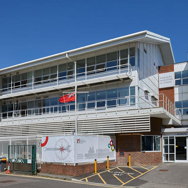 Exterior shot of the St Mary's campus where Warsash officer cadets are trained