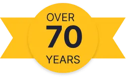 70 years badge