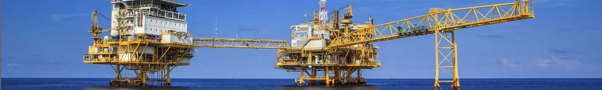 An offshore oil installation