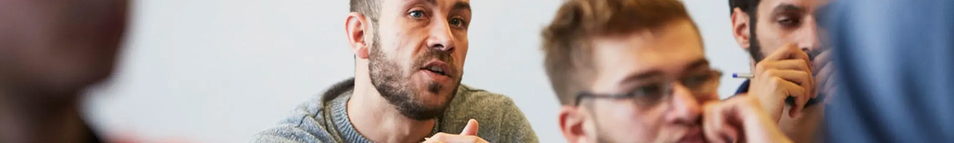 A student asking a question in the classroom