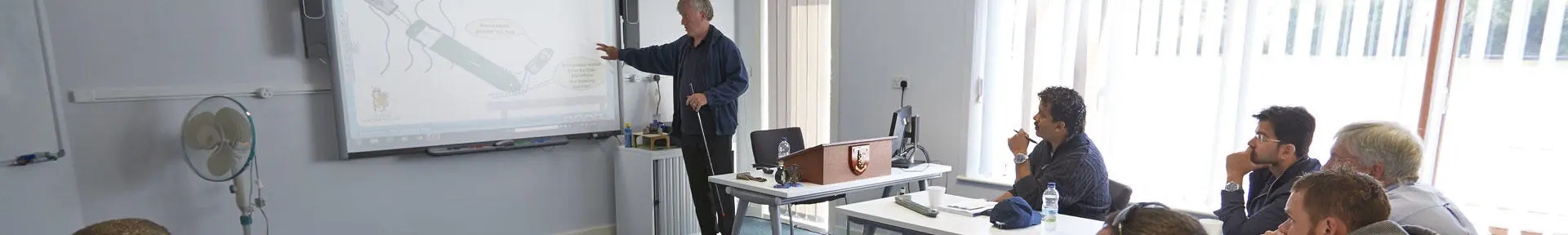 Students in the classroom at the ship handling centre