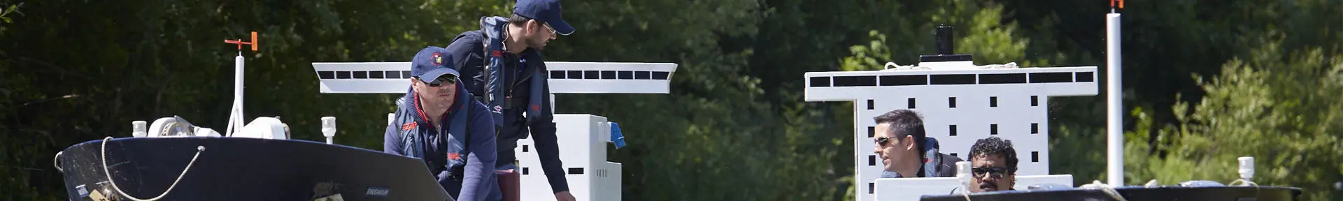 Pilots at Timsbury Lake on the manned models