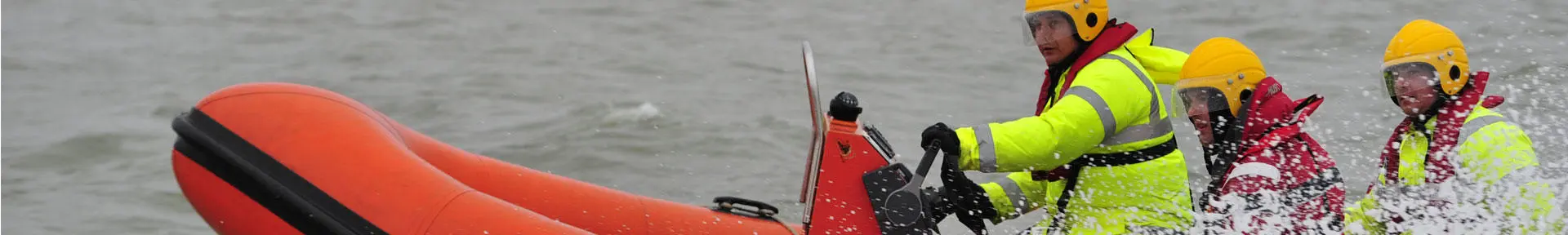 Students doing fast rescue boat training in the Solent