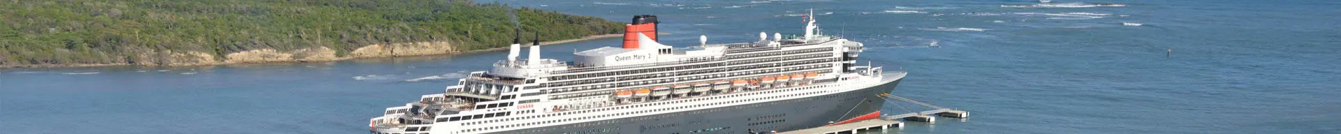 The Cunard cruise ship in port