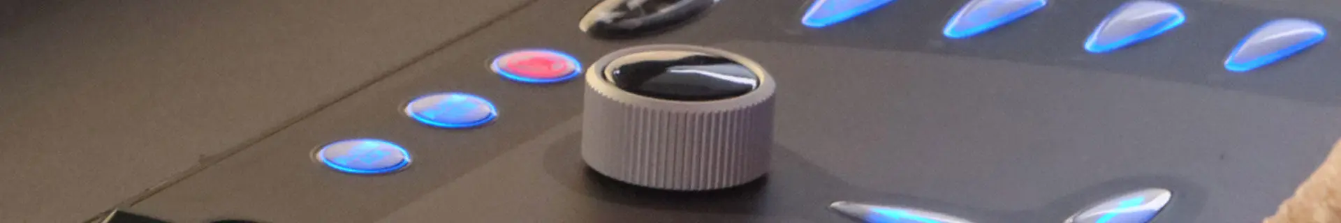 Close up of DP controls in the DP simulator