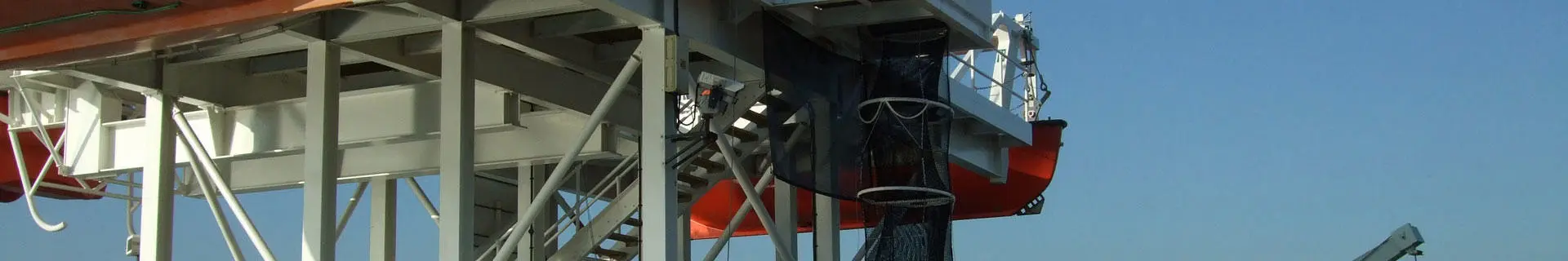 The escape chute at the Warsash pier