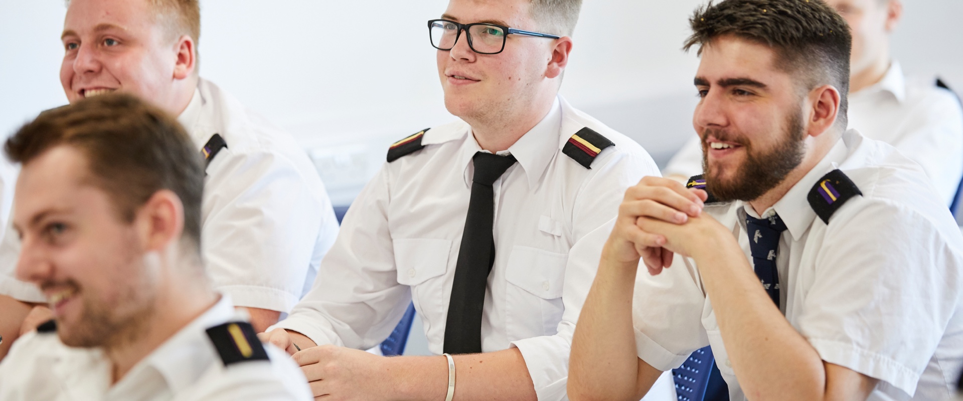 Engineer officer cadet in the classroom