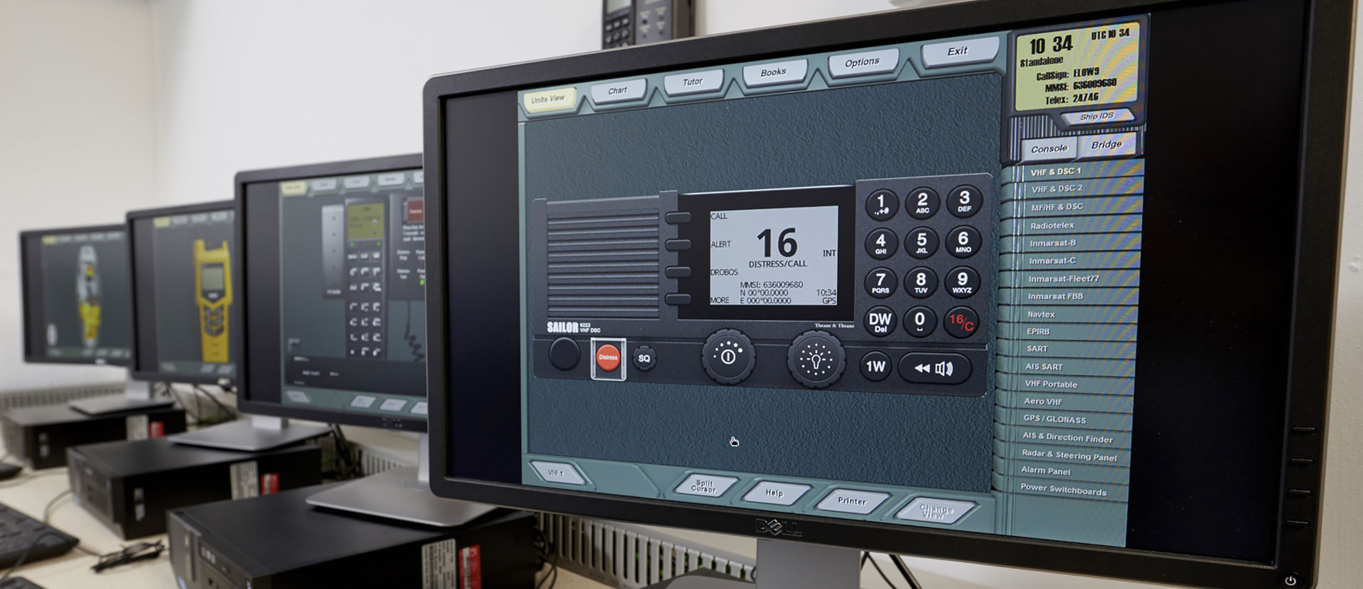 Operations room in the radio communications centre