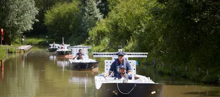 Senior officers using the manned models at Timsbury Lake