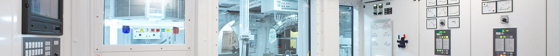 The control room of a superyacht engine room