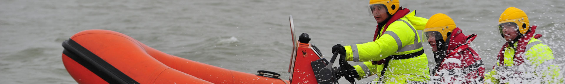 Students doing fast rescue boat training in the Solent