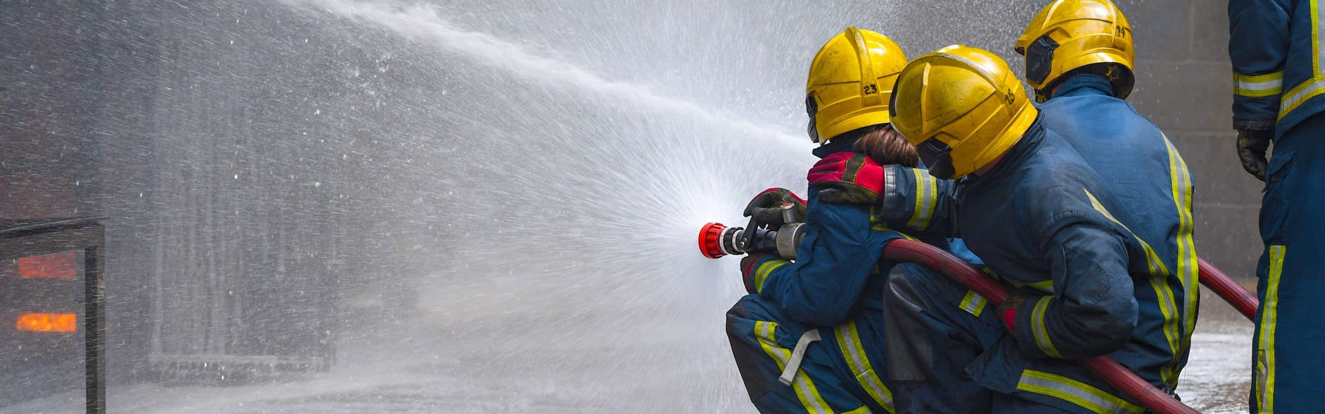 STCW basic safety training week at the firefighting school.