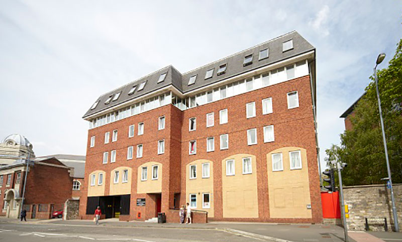 Exterior shot of Solent's Chantry student residence