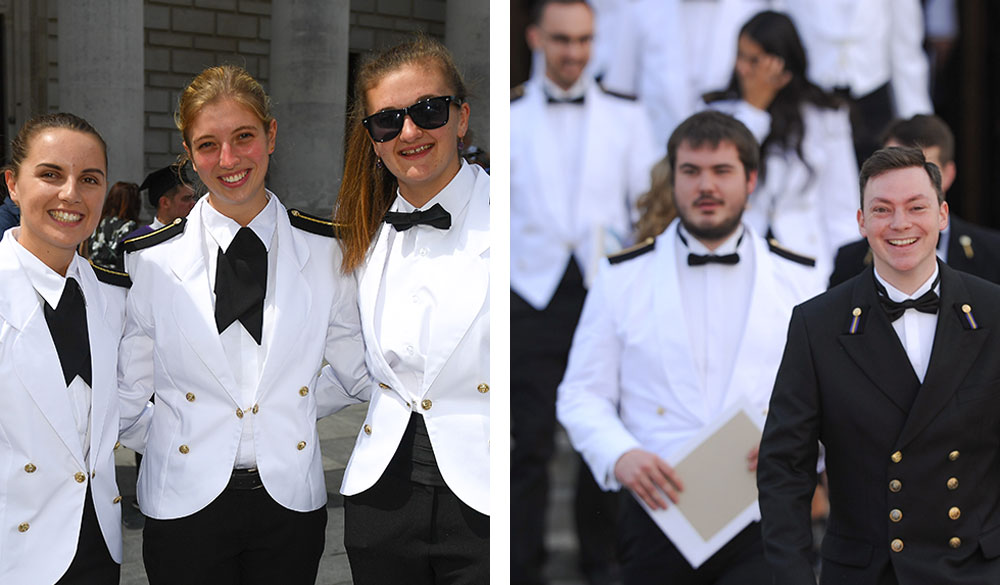 Warsash cadets at the 2019 graduation ceremony